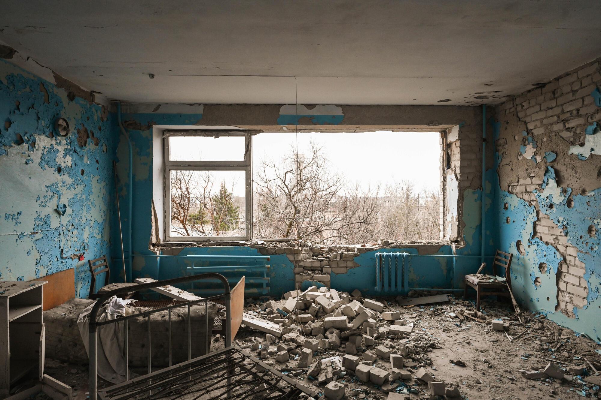 30 janvier 2023. Hôpital de la ville de Vysokopilla, Oblast de Kherson. © Colin Delfosse