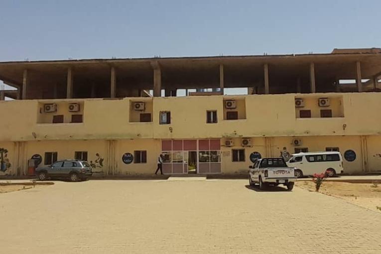 View of the MSF-supported hospital in El Fasher 