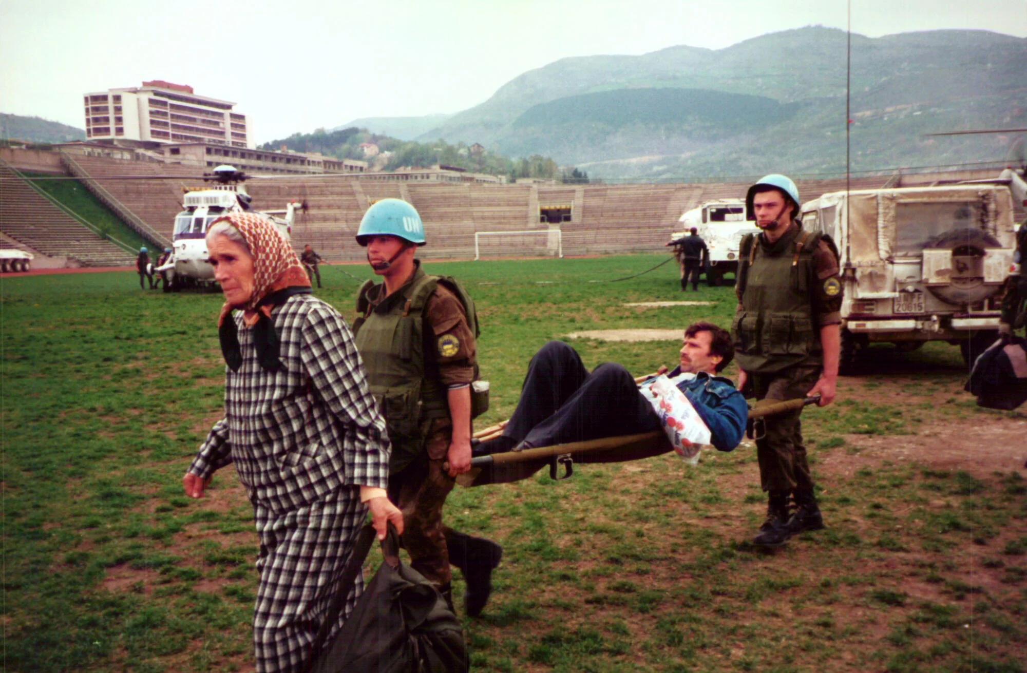 Evacuation de patient en 1993