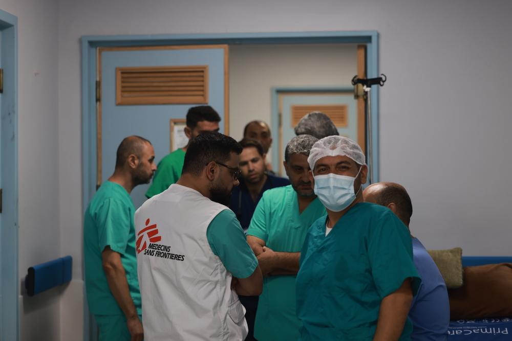 L'hôpital Nasser est le principal hôpital chirurgical du sud de Gaza. 23 novembre, 2023 © Mohammed ABED