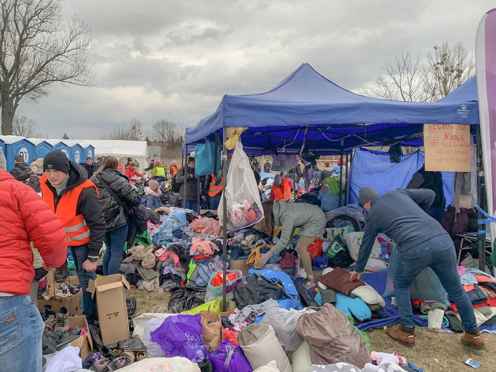 Medyka border crossing, Poland. Photo taken by MSF staff during the needs assessment on 28 February 2022. 
