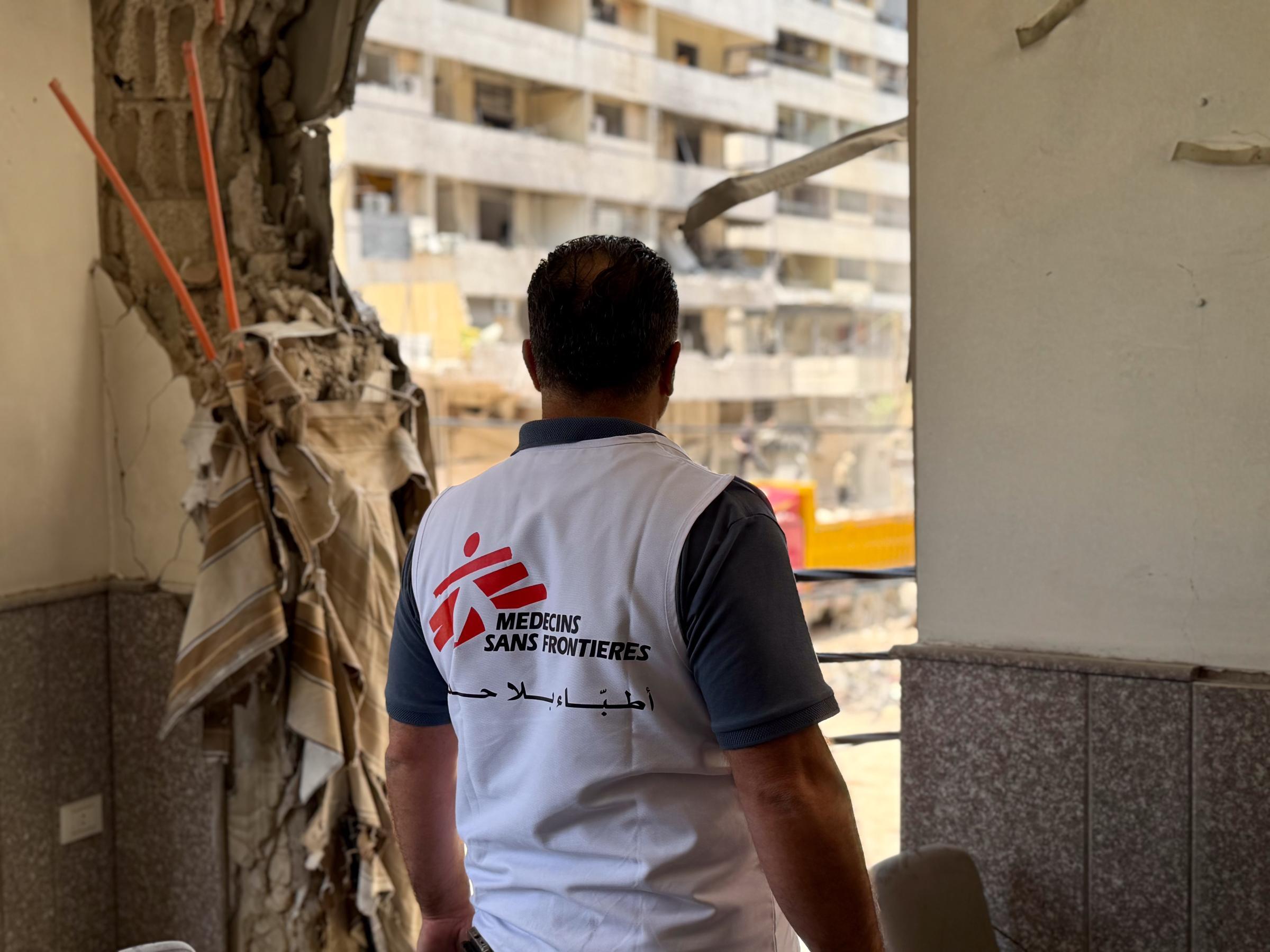 In Dahiyeh, Southern Beirut, MSF Helps Restoring Essential Services Amid Military Threats and Forced Displacement